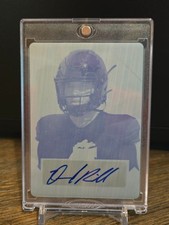 2022 Leaf Metal Draft Desmond Ridder Rookie Auto Cyan Printing Plate RC 1/1!
