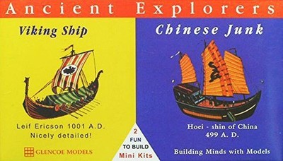 Glencoe 3301 - 1/240 & 1/72 - Wikinger Schiff, Chinesische Dschunke  (US IMPORT)