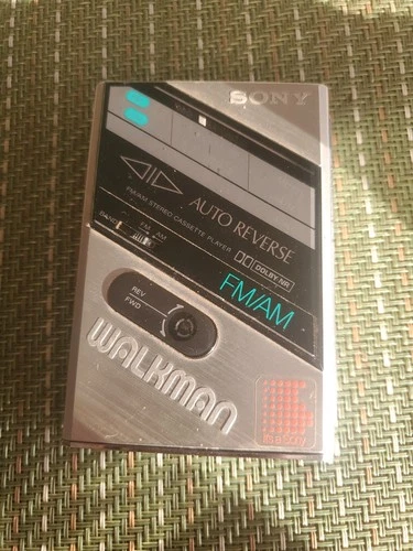 Vintage Sony Walkman WM-F100 Silver FM/AM Stereo Cassette Player - For Parts