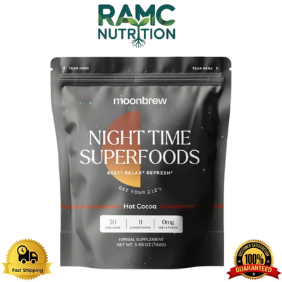 #ad #ad MoonBrew Nighttime Magnesium Hot Cocoa Natural Sleep Aid Drink Mix 30 Ser $29.50