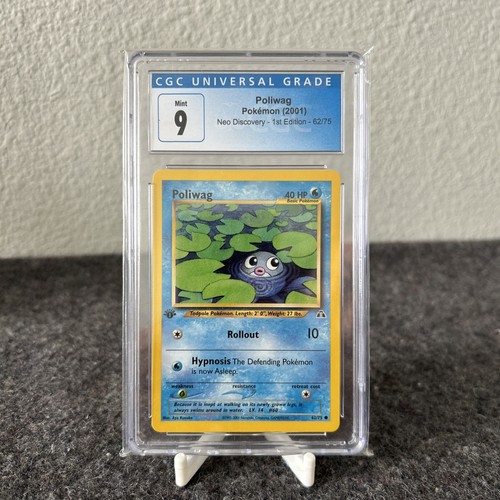 Poliwag (1st Edition) graded CGC 9 for sale on eBay