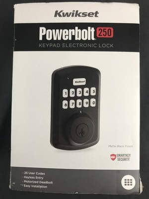 Kwikset Aura Bluetooth Programmable Keypad Door Lock, Matte Black For Parts