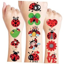 96 PCS LadyBug Pre-Cut Temporary Tattoos for Kids  Super Cute Themed Birthday