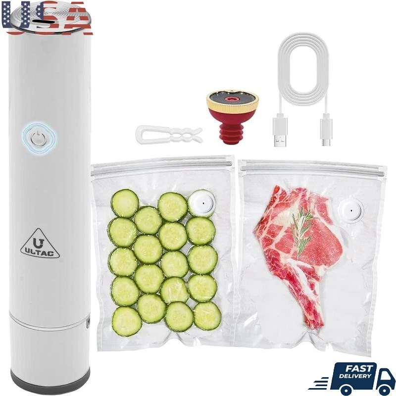 Handheld Vacuum Sealer Food Portable Rechargeable Compact W/ 30 Seal Bags New