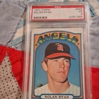 Topps 1972 Nolan Ryan #595 Los Angeles Angels Blank Back Baseball Card
