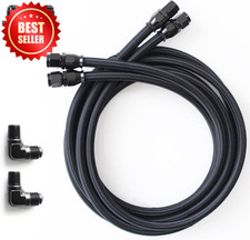 6AN Transmission Cooling Line Hose 7FT Nylon SS Braided 4L60 TH350 TH400 US