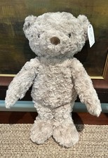 Teddy Bear 17  Plush Gray Baby Lovey Soft NWT