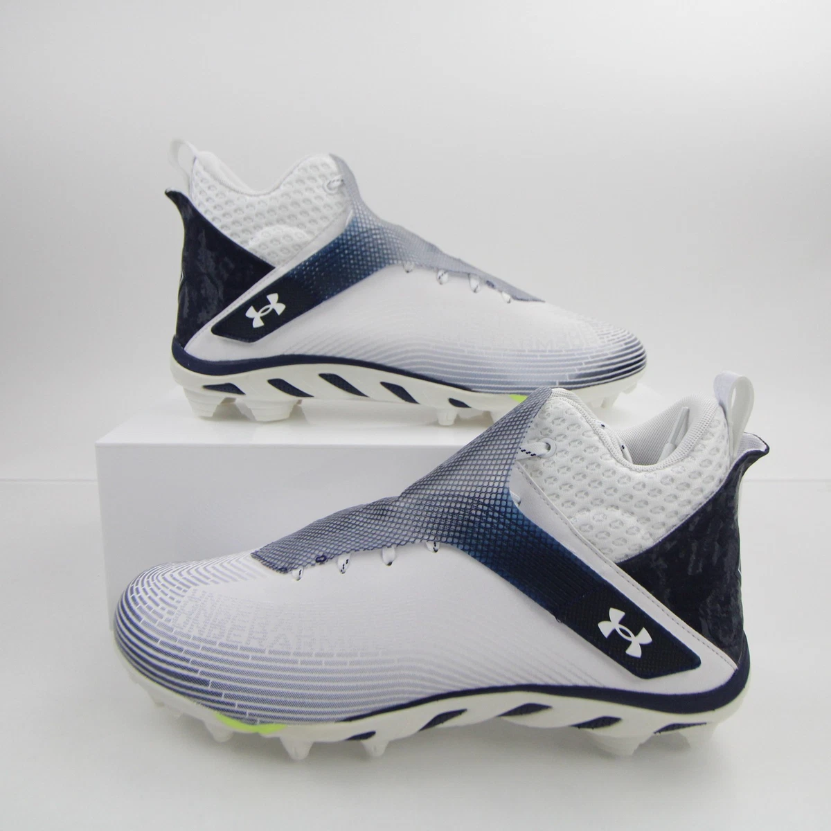Under Armour Spotlight Pro Football Cleats  Men\'s Size 13 White Blue 3028200-104 Amazon.com | Under Armour Men main image 2