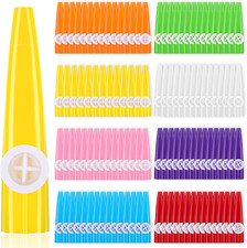 144 Pcs Plastic Kazoo Bulk for Kids Adults Musical Instruments with Kazoo Flute