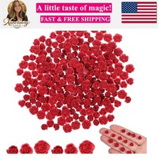 300 PCS Mini Roses Red Mini Roses for Crafts