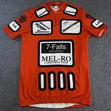Vintage TOMMASO Cycling Jersey Mens Sz 4 Medium Red 7-Falls CO Activewear Italy