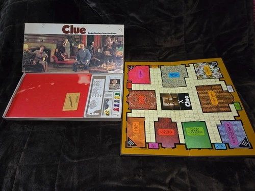 Vintage Parker Brothers Clue 1972 Detective Board Game-100% COMPLETE
