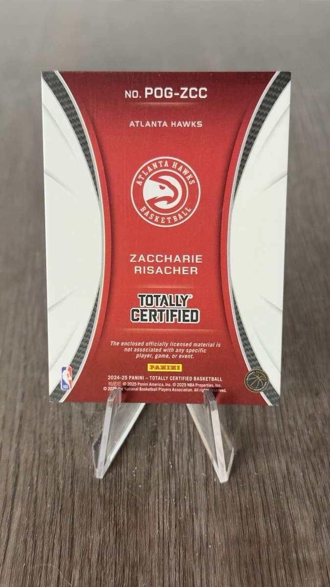 2024-25 Panini Totally Certified - Piece of the Game Zaccharie