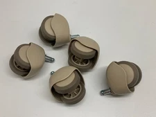 IKEA OEM Replacement 5 Casters Wheels for ALEFJÄLL Office Chair Open Box Beige 