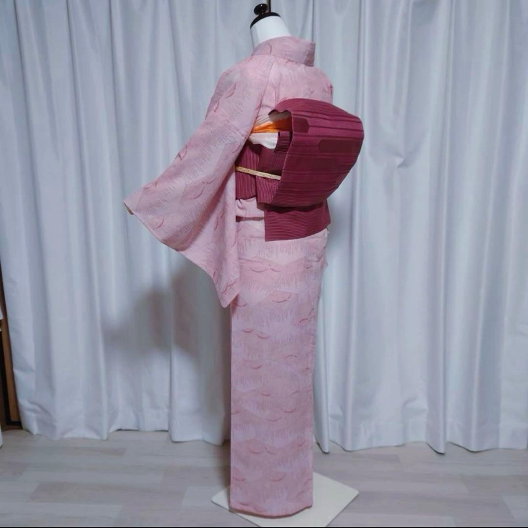 Pongee Style Small Pattern Thin Summer Kimono Set… - image 10