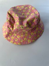 VTG Six Flags Looney Tunes Tweety Bird Printed Bucket Hat Y2K
