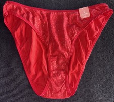 St. Eve Intimates Y2K Vintage Bikini Hi-Cut Sparkly Cotton 5 S Panty Underwear