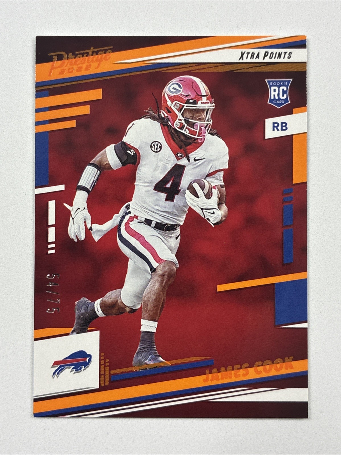 2022 Panini Prestige - Rookies James Cook #347 Xtra Points Orange /75 (RC)