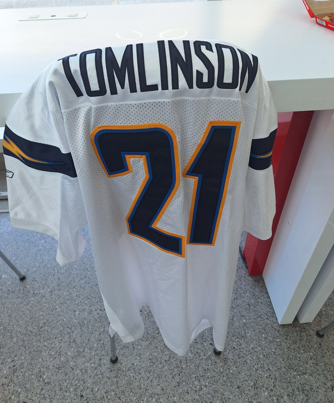 Reebok LaDainian Tomlinson #21 San Diego Chargers Vintage On-Field Jersey 56 NWT