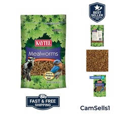 Wild Bird Food Mealworms For Bluebirds, Wrens, Robins, Chickadees, Woodpecker...