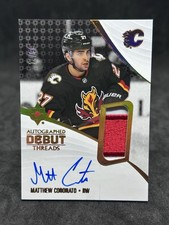 2023-24 Matthew Coronato Debut Threads Patch Auto /99 SP Game Used RC