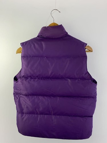 90s CRESCENT DOWN WORKS Puffer Vest Sz S USA Goose Down Purple nylon - Picture 2 of 4
