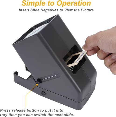 35mm Slide Viewer, Film Negative and Viewer with 3X Magnification and... - Picture 4 of 12