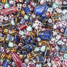 Assorted Vintage Glaze Ceramic Beads,8mm Colorful Porcelain Beads for Bracelet C