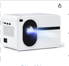 Wielio AT-M261 1080P Full HD LED Video Projector WiFi Bluetooth HDTV Home Theate