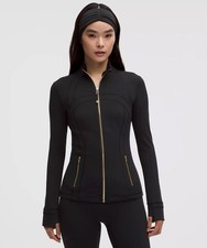 lululemon define jacket black gold zipper