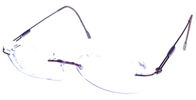 SILHOUETTE 7534 40 6077 Austria Dark Pink Rimless Eyeglasses Frame 17-140mm