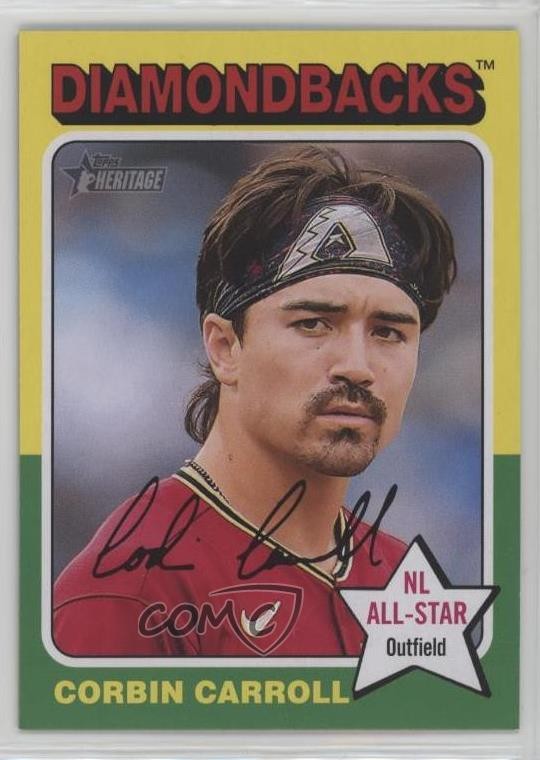 2024 Topps Heritage Image Variation Corbin Carroll #372 01ck