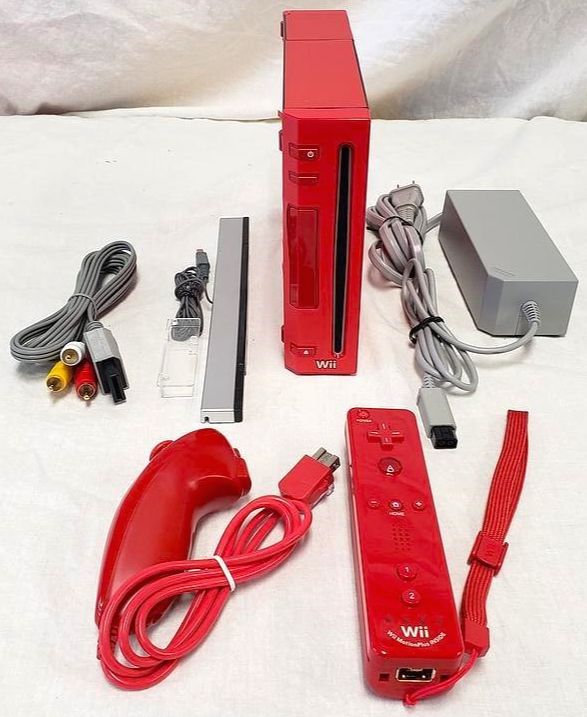 Nintendo Wii Limited Edition RED Video Game Console Home System
