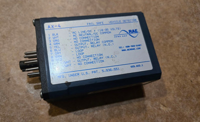 RENO AX4 Single Channel Loop Detector - Vehicle Detector Sensor - 10-35 V AC/DC 