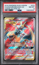 Pokemon Charizard & Braixen GX Full Art 212/236 Cosmic Eclipse Holo PSA 8 on eBay