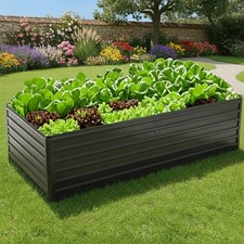 Metall Hochbeet Gartenbeet Pflanzbeet rostfrei Gemüsebeet für Balkon & Garten