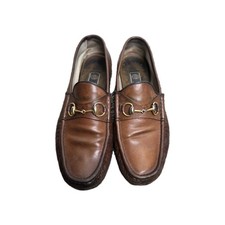 Gucci Men's Horsebit 1953 loafer Size US 9 Brown  Leather