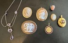 Antique Locket 14K Gold Black Onyx Belle Epoque Victorian Mourning Jewelry c1860 — photo 7