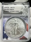 2023 $1 American Silver Eagle ANACS MS70 1 oz Fine .999 Coin - First Strike