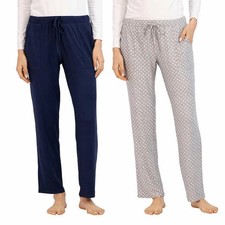 Lucky Brand Straight Leg Lounge Pans with Drawstring and Pockets - 2Pack size L