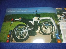 1982 Yamaha T200 Trail Bike Catalog 196cc 18PS Rear Drum