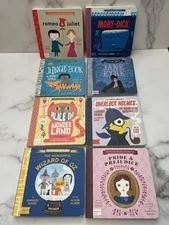 Lot 8 BABYLIT Board Books Counting Colors Pride Prejudice Romeo Juliet Moby Dick