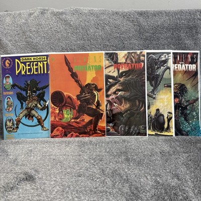 Aliens vs Predator #1-4 1990 Dark Horse Comics Lot Plus Dark Horse Presents #36