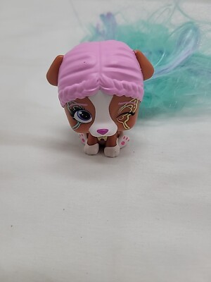 VIP Pets Pet Surprise Purple/Green Color Long Hair  Kitty Cat 2''