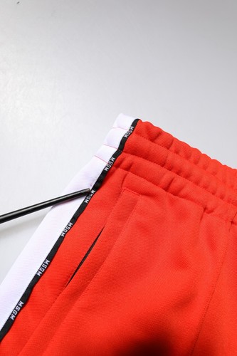 MSGM Hose rot weiß Polyester Mid Waist Herren Jogger Sweatpant IT50/W36/L 500usd - Bild 6 von 7