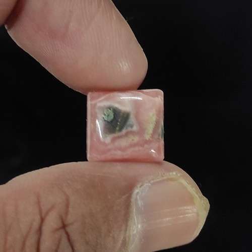 Pendientes de rodocrosita de 9,50 quilates para hacer cabujón cuadrado natural 13X12X4,5 mm - Imagen 3 de 6