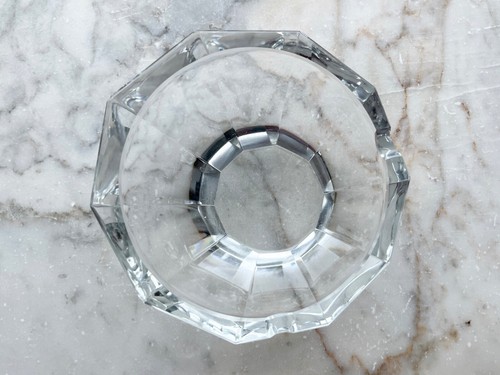 Vintage clear cut glass ashtray by Hoffmann for Moser - Picture 5 of 13
