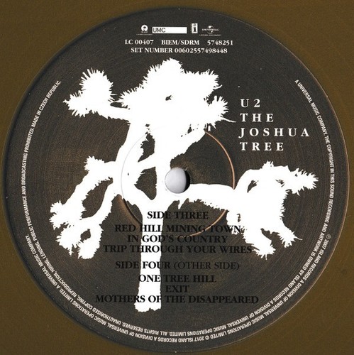 U2-THE JOSHUA TREE- 2018 GOLD VINYL LP REISSUE 30TH ANNIVERSARY-NEW SEALED - Foto 8 di 9