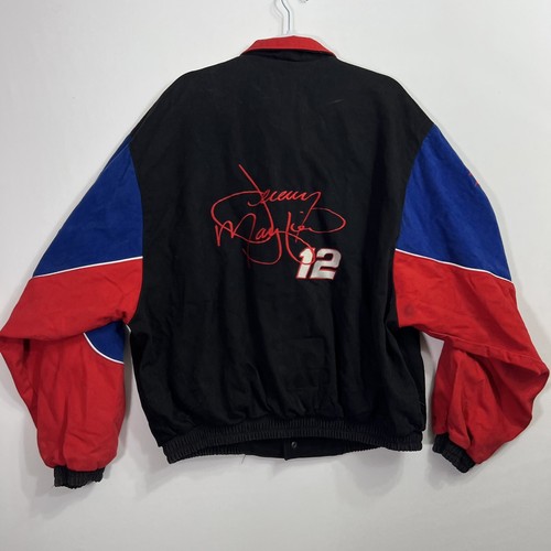 NASCAR Mobil 1 Racing Team Jeremy Mayfield #12 schwarz Druckknopfjacke 2XL XXL - Bild 6 von 11