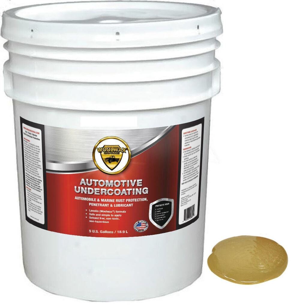 Truck Wax WOOLWAX Lanolin Undercoating Quart Bottles (Clear